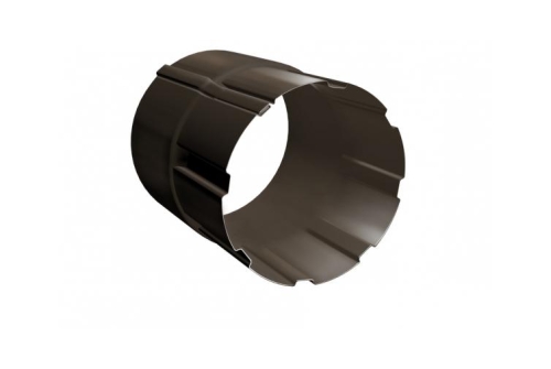 soedinitel-truby-grand-line-100-mm-rr-32-temno-korichnevyy-49475-500x335